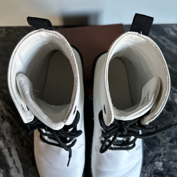 White Combat Boots - Size 7 - Picture 9 of 10